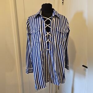 Ralph Lauren Long Smart Shirt Stripes Size L